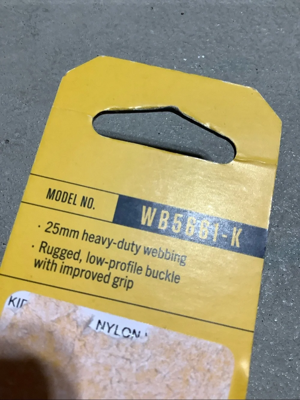 Carhartt grey nylon ladder lock belt